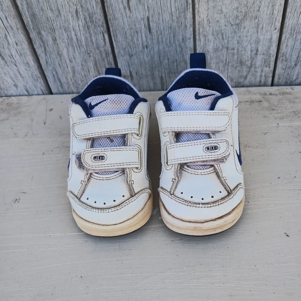 Nike Little Pico III White Blue Sneakers Shoes Toddler Baby Size US‎ 5 CW - Picture 3 of 8